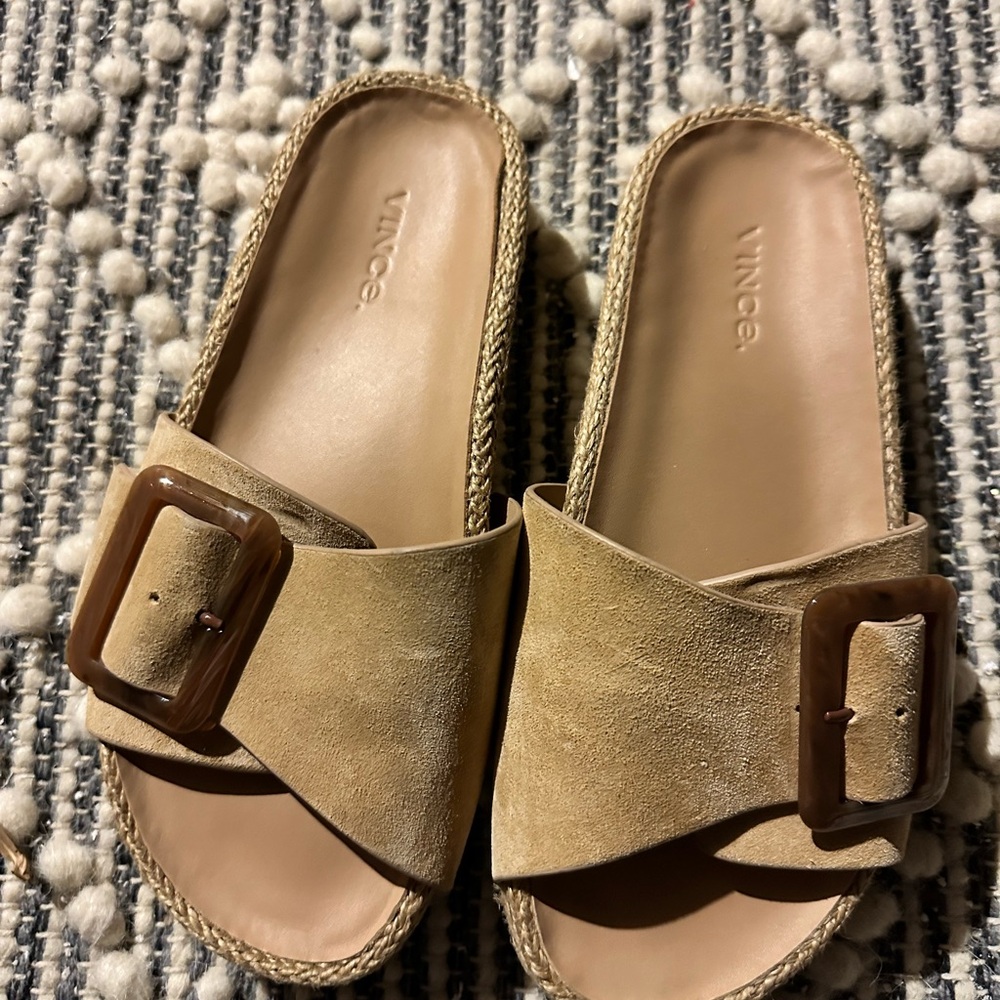 Vince suede slides size 6